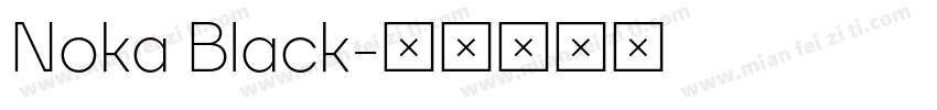 Noka Black字体转换